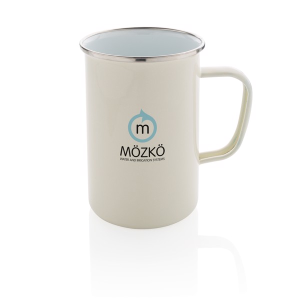 Vintage enamel mug XL