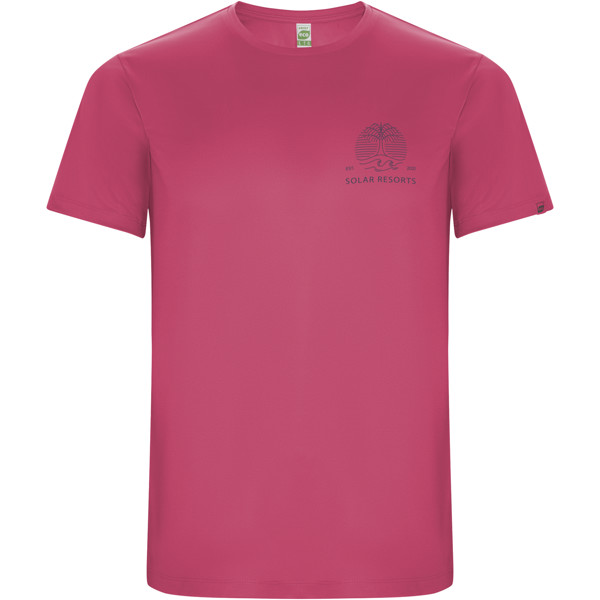 Imola short sleeve men's sports t-shirt - Pink Fluor / M