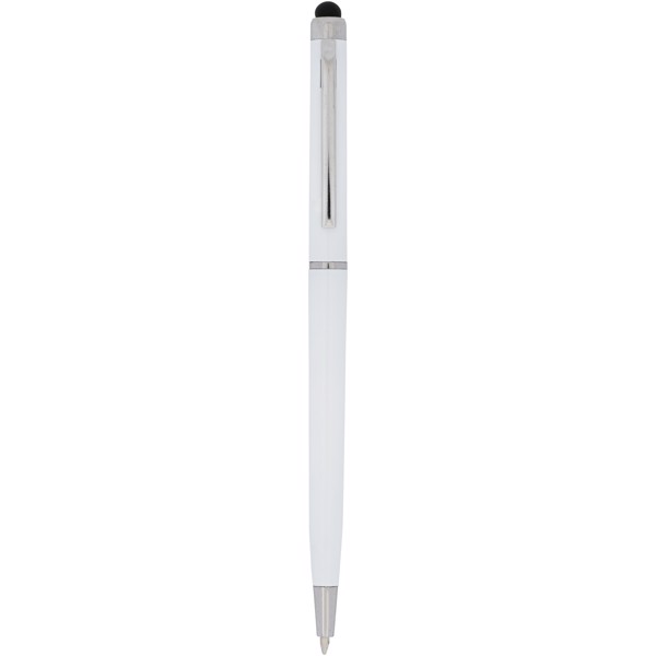 Valeria ABS ballpoint pen with stylus - White