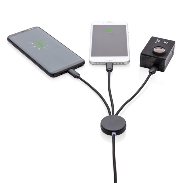 Light up logo 3-in-1 cable