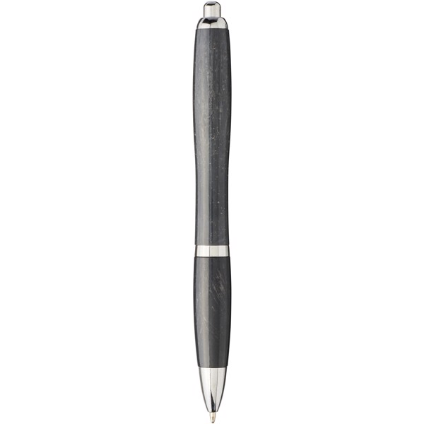 Nash wheat straw chrome tip ballpoint pen - Solid black