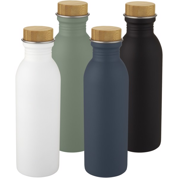 Kalix 650 ml stainless steel water bottle - White