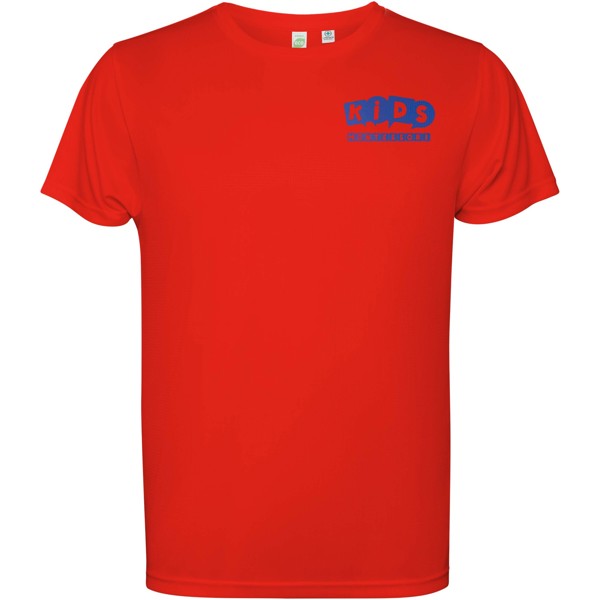 Estoril short sleeve kids t-shirt - Red / 12