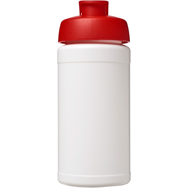 Sportovní láhev s vyklápěcím víčkem Baseline® Plus 500 ml - Bílá / Červená s efektem námrazy