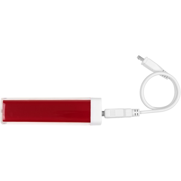 Powerbanka Flash, 2 200 mAh - Červená s efektem námrazy