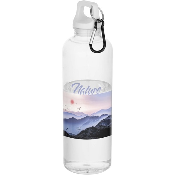 Oregon 750 ml RCS recycled plastic water bottle with carabiner - White