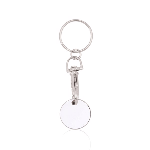 Keyring Coin Euromarket - White