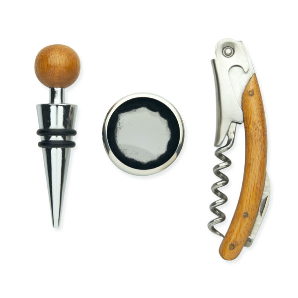 Wine set in bamboo box Sonoma