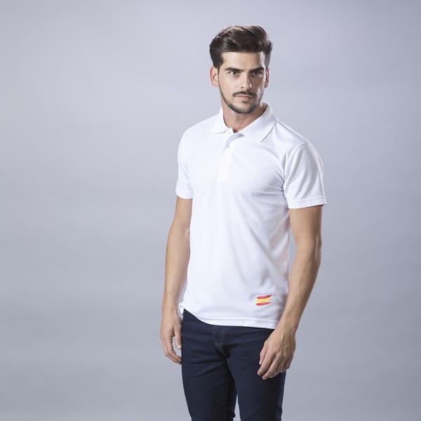 Polo Shirt Tecnic Bandera - White / L