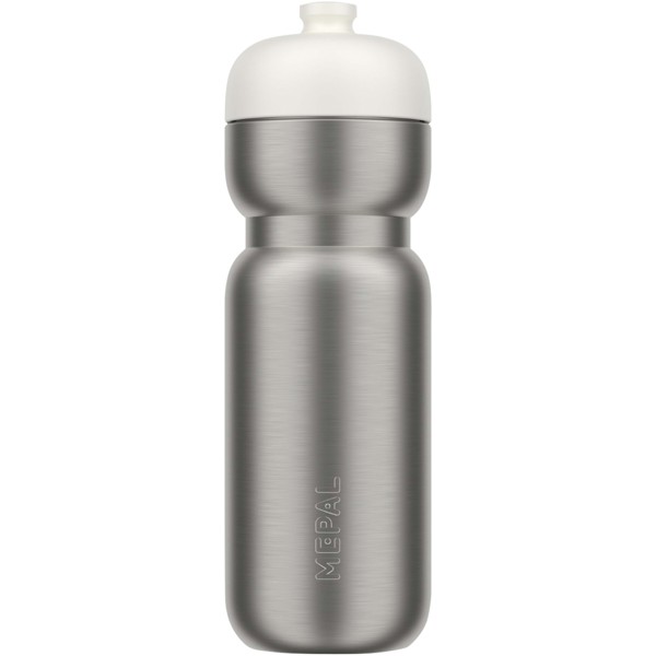 Mepal Pull 800 ml stainless steel sport bottle - White