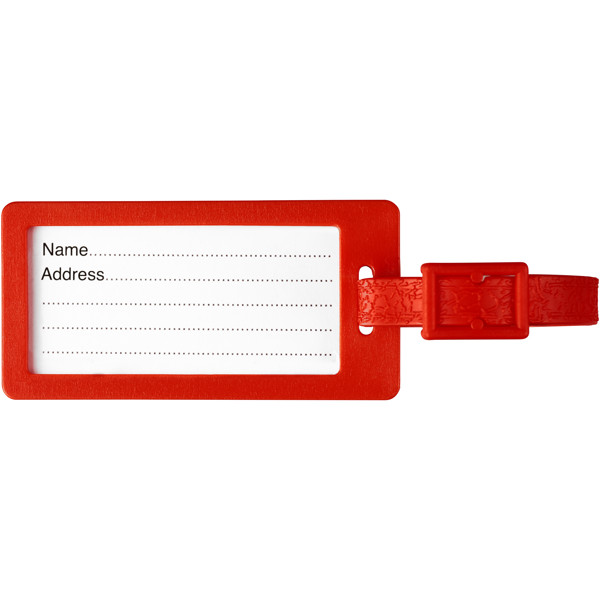 River recycled window luggage tag - Red