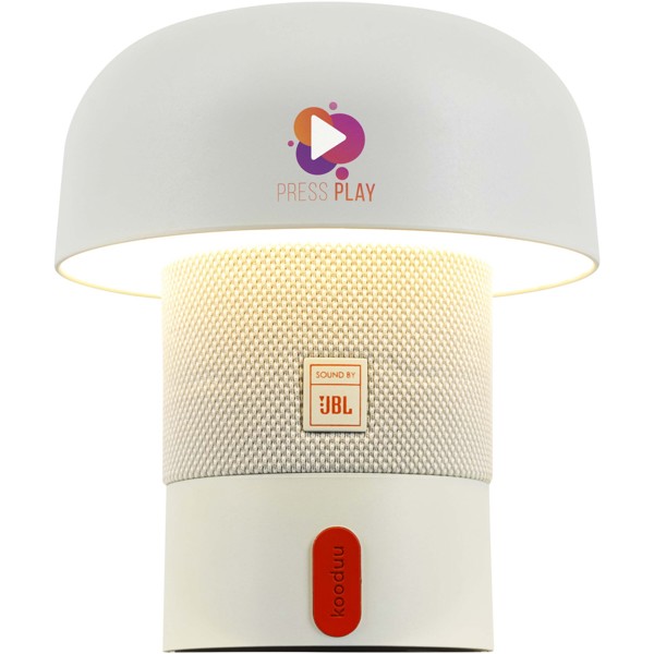 Kooduu Sensa Play Mini JBL portable speaker and lamp - White