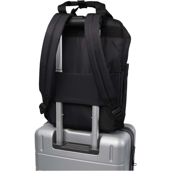 Trip 14” Aware™ recycled travel laptop backpack 9L - Black