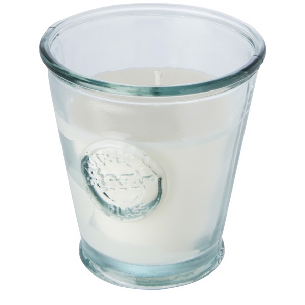 Luzz soybean candle with recycled glass holder