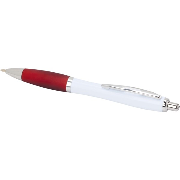 Nash recycled plastic ballpoint pen (blue ink) - Red