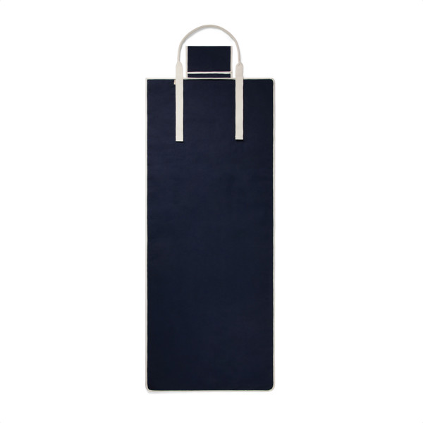 VINGA Volonne AWARE™ recycled canvas beach mat - Blue / Off White