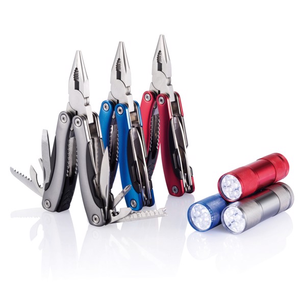 Multitool and torch set - Grey