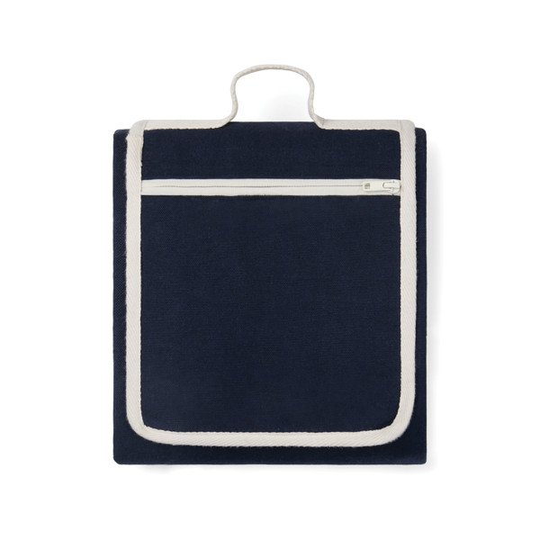 VINGA Volonne AWARE™ recycled canvas picnic blanket - Blue / Off White