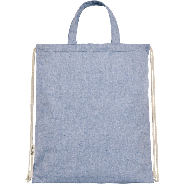 Pheebs 150 g/m² Aware™ drawstring bag - Heather Blue