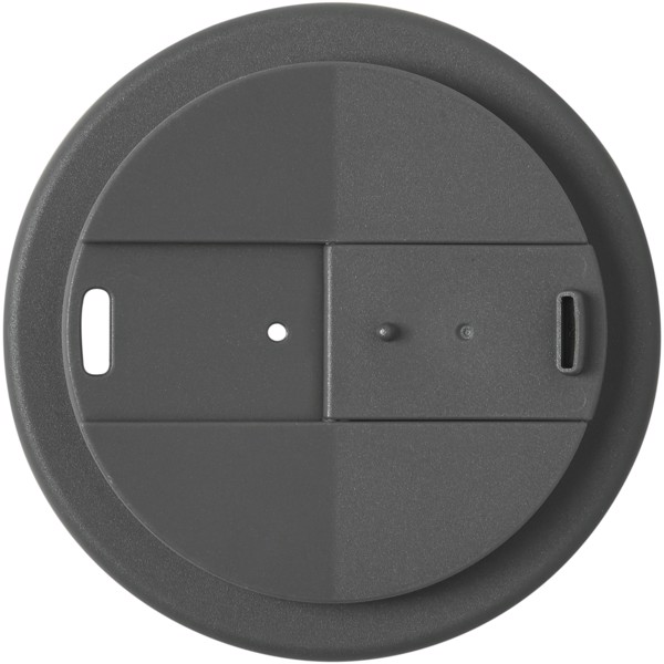 Americano® Espresso vaso 250 ml con tapa antigoteo - Blanco / Gris
