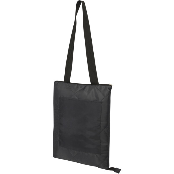 Clary GRS recycled polyester picnic blanket - Black