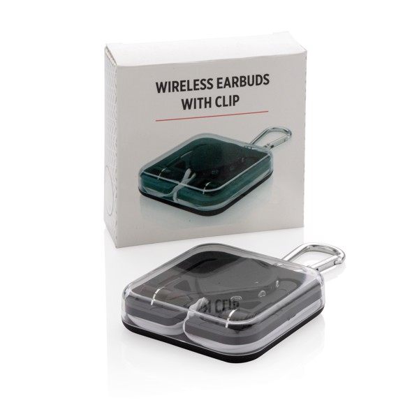 Bezdrátová sluchátka do uší se sponou