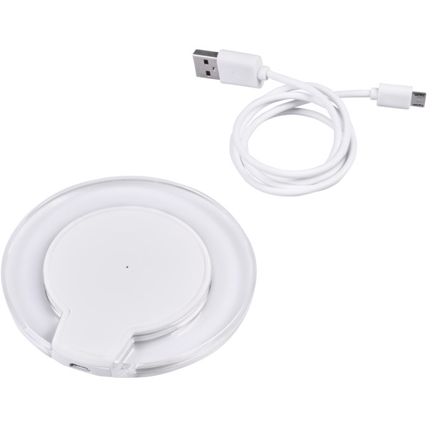 Meteor Qi® wireless charging pad - White