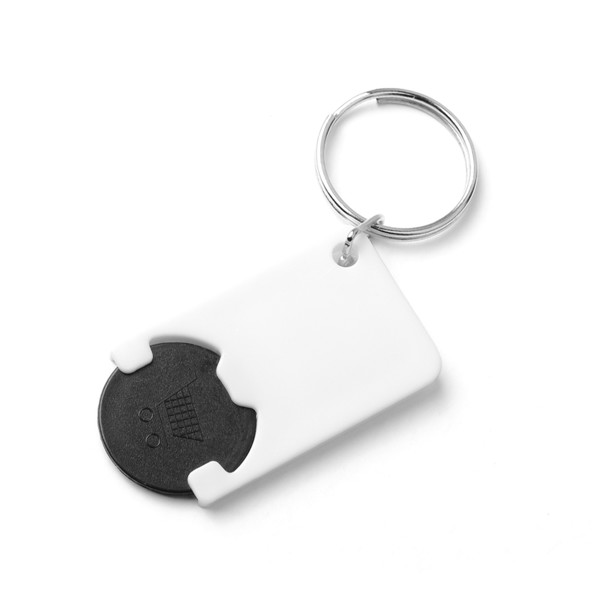 Keyring Coin Zabax - White