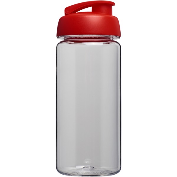 Sportovní láhev s vyklápěcím víčkem Octave Tritan™ 600 ml - Průhledná / Červená s efektem námrazy