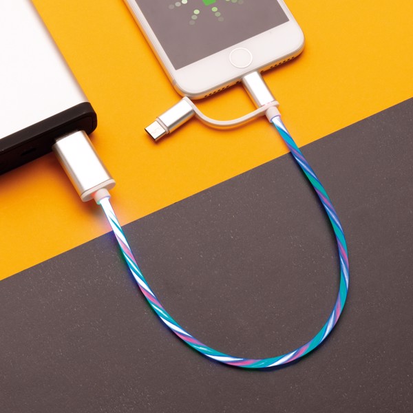 3-in-1 flowing light cable