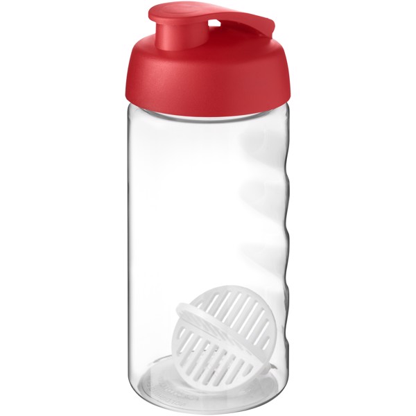 H2O Active Bop 500ml šejkrová lahev - Červená s efektem námrazy / Průhledná