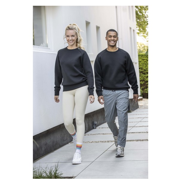 Yukon unisex interlock sports crewneck sweater - Black / 3XL