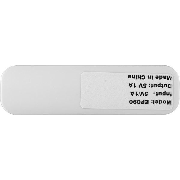 Edge 2000 mAh power bank - White / Solid black