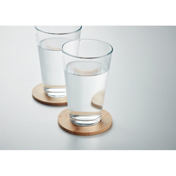 Set of 6 bamboo coasters Bayin Set