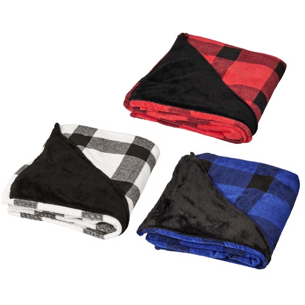 Buffalo ultra plush plaid blanket - White