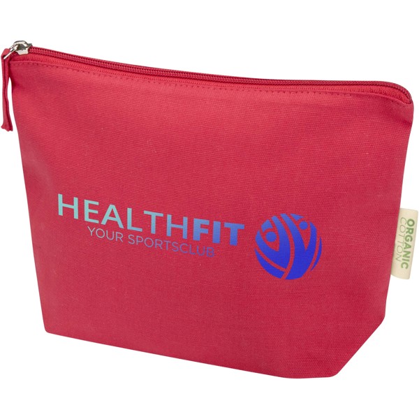 Odisha 180 g/m² OCS organic toiletry bag 1L - Red