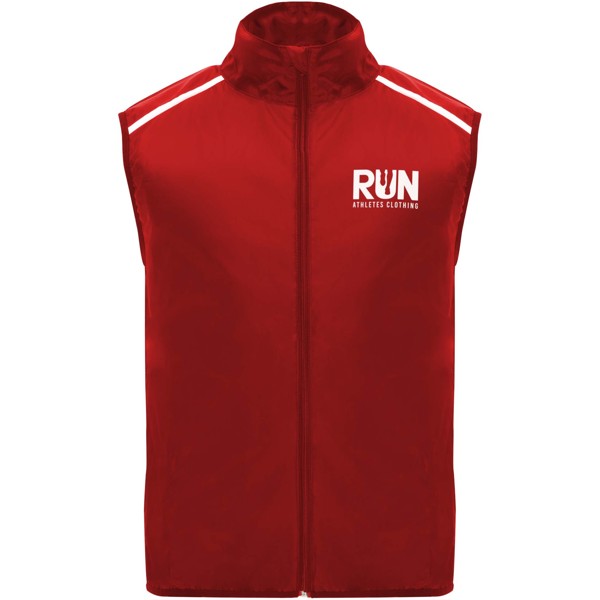 Jannu unisex lightweight running bodywarmer - Red / roly-XS