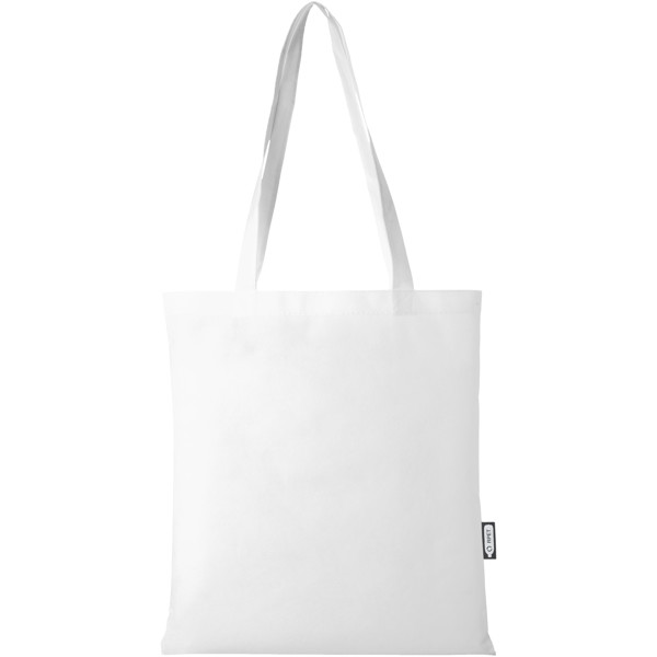 Zeus GRS recycled non-woven convention tote bag 6L - White
