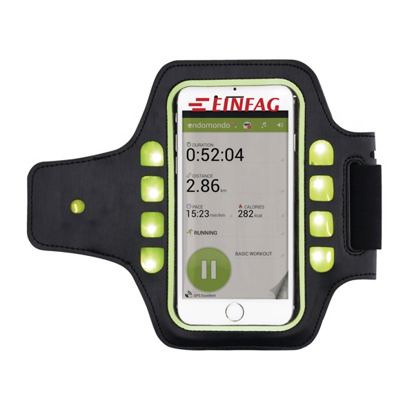 Running holder with LED light