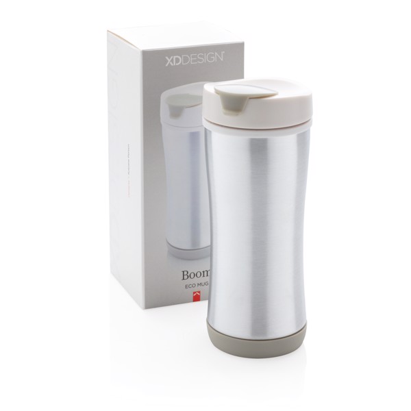 Boom eco mug - White / Grey