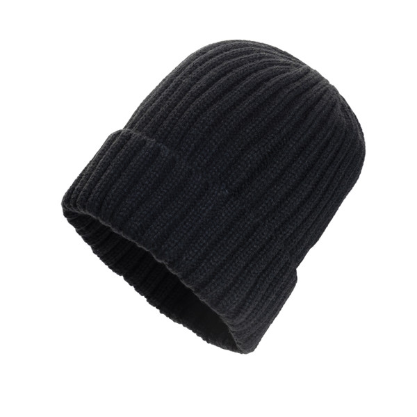 Kennedi AWARE™ Polylana® beanie with large rib - Black